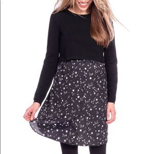 Seraphine Star Mock Sweater Maternity Dress